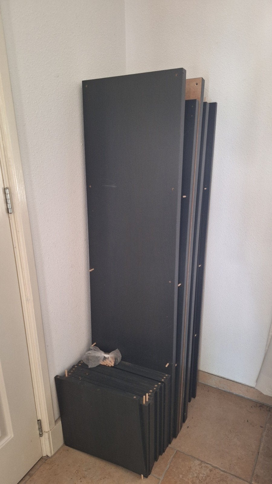IKEA Kallax Kast Zwart 16 vakken, Ophalen, Gebruikt