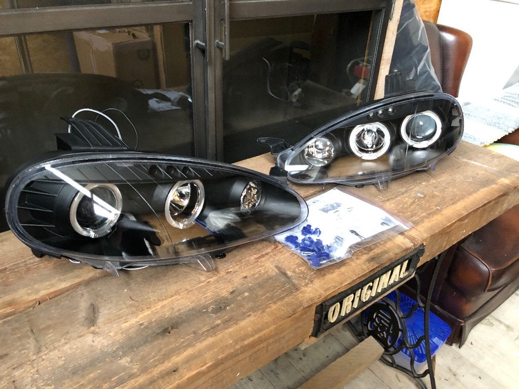 JapPower Koplampen set zwart - Mazda Mx-5 Mx5 NBFL 01-05