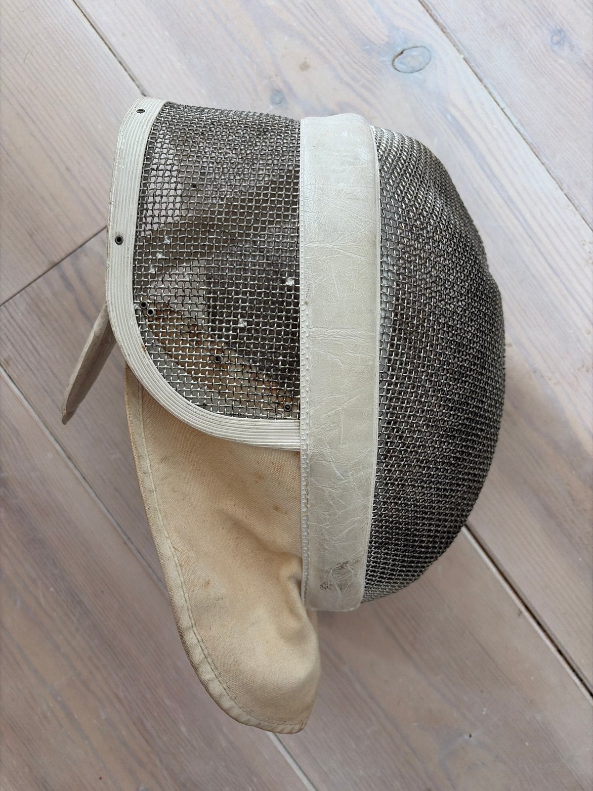 Vintage schermmasker - Oud schermuitrusting, Ophalen of Verzenden, Gebruikt