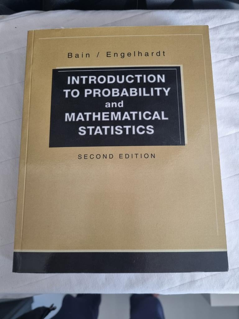 Introduction to Probability and Mathematical Statistics, Zo goed als nieuw, Bain / Engelhardt, Beta, HBO