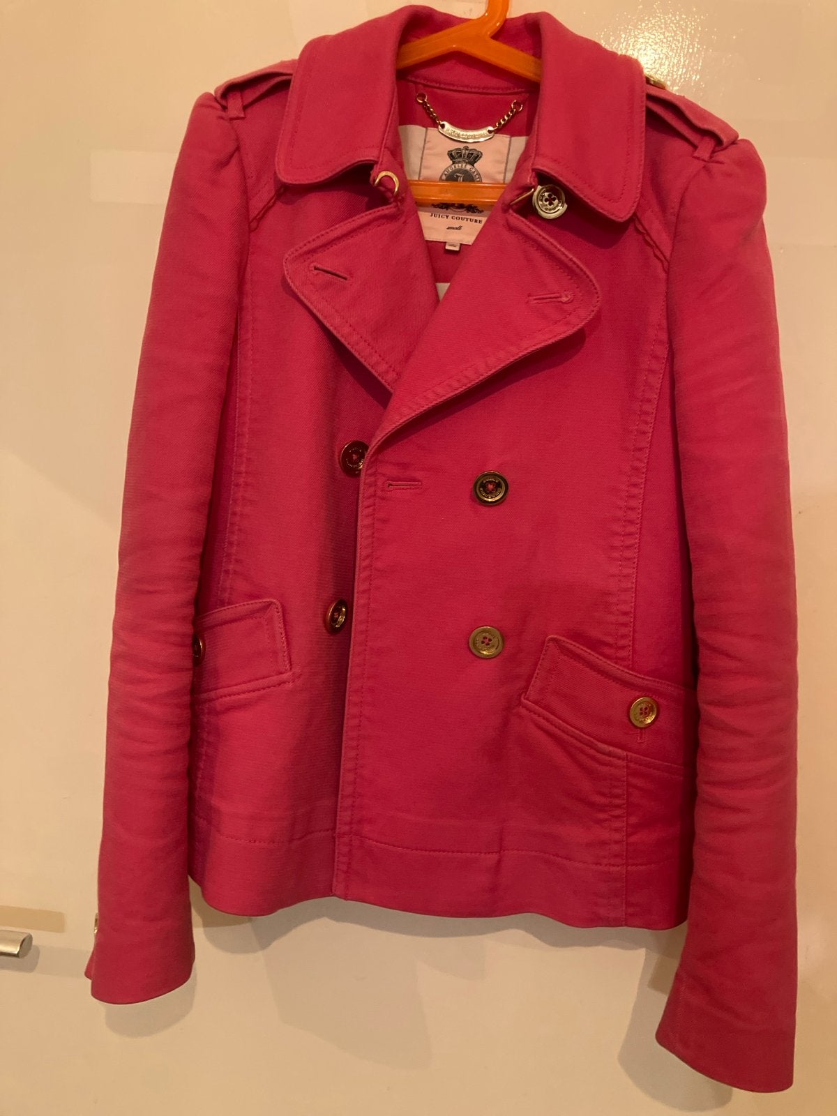 Juicy Couture roze jasje maat S, Kleding | Dames, Ophalen of Verzenden, Zo goed als nieuw, Maat 36 (S), Roze