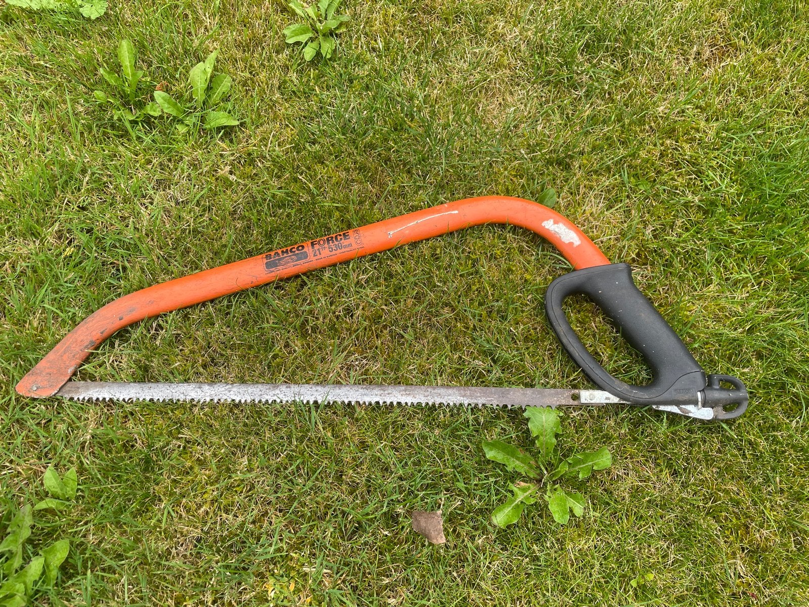 Bahco Force Beugelzaag 530mm - Gebruikt, Tuin en Terras, Handzagen, Ophalen, Gebruikt, Beugelzaag