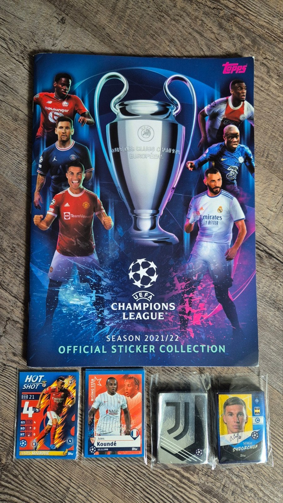 Topps Champions League 21/22 Leeg Album + Stickers, Verzenden, Nieuw, Meerdere stickers