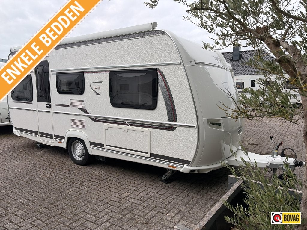 Fendt Saphir 465 TG Mover/Thule luifel, Caravans en Kamperen, Standaardzit, Bedrijf, Fendt, 5 tot 6 meter