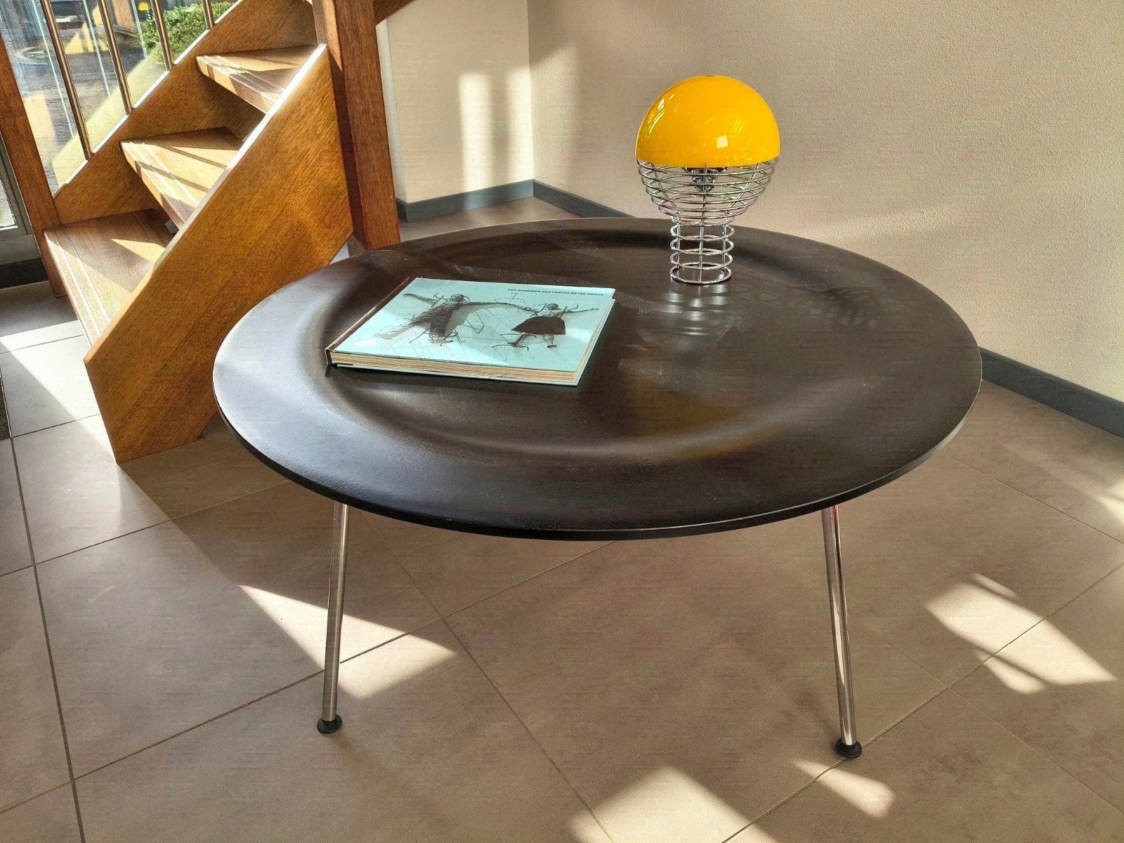 Vitra Eames CTM salontafel zwart, Ophalen, Gebruikt, 50 tot 100 cm, Mid Century Modern Design