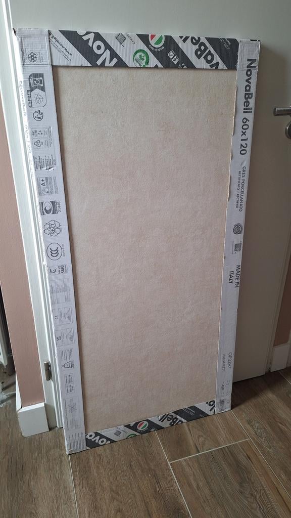 Tegels 120-60 cm. Novabell, Ophalen, 60 cm of meer, Nieuw, Minder dan 5 m²