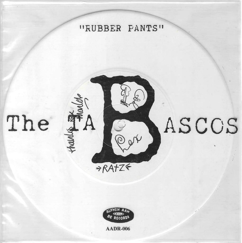 the tabascos / rubber pants - punk/nederpunk - wit vinyl, Gebruikt, Verzenden, 7 inch, Single
