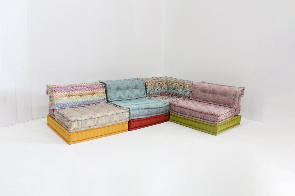 Roche Bobois Mah Jong sofa Missoni Hans Hopfer , set of 12, Huis en Inrichting, Ophalen, Gebruikt, Design, Hoekbank