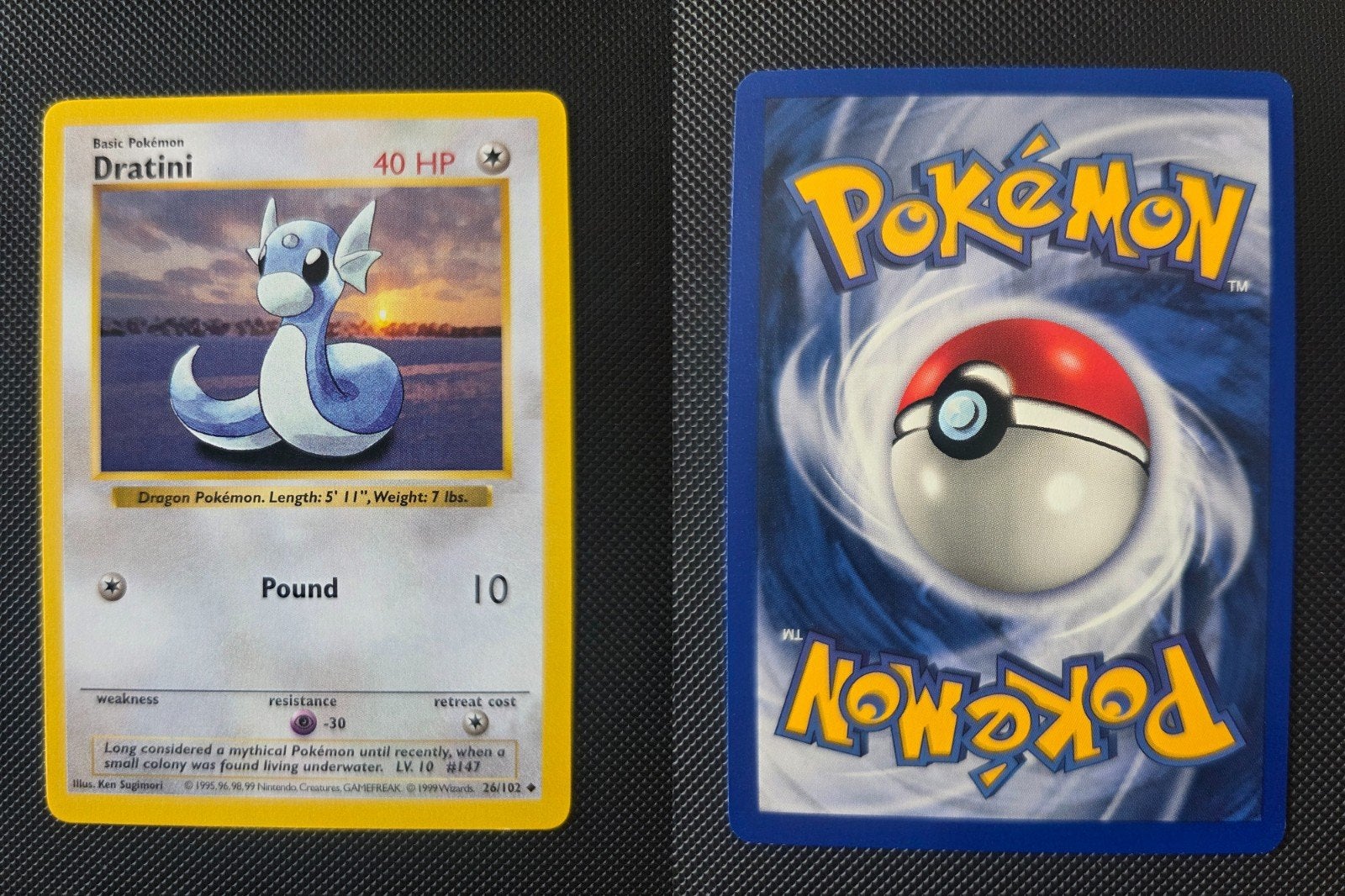 Shadowless Dratini Base Set 26/102, Ophalen of Verzenden