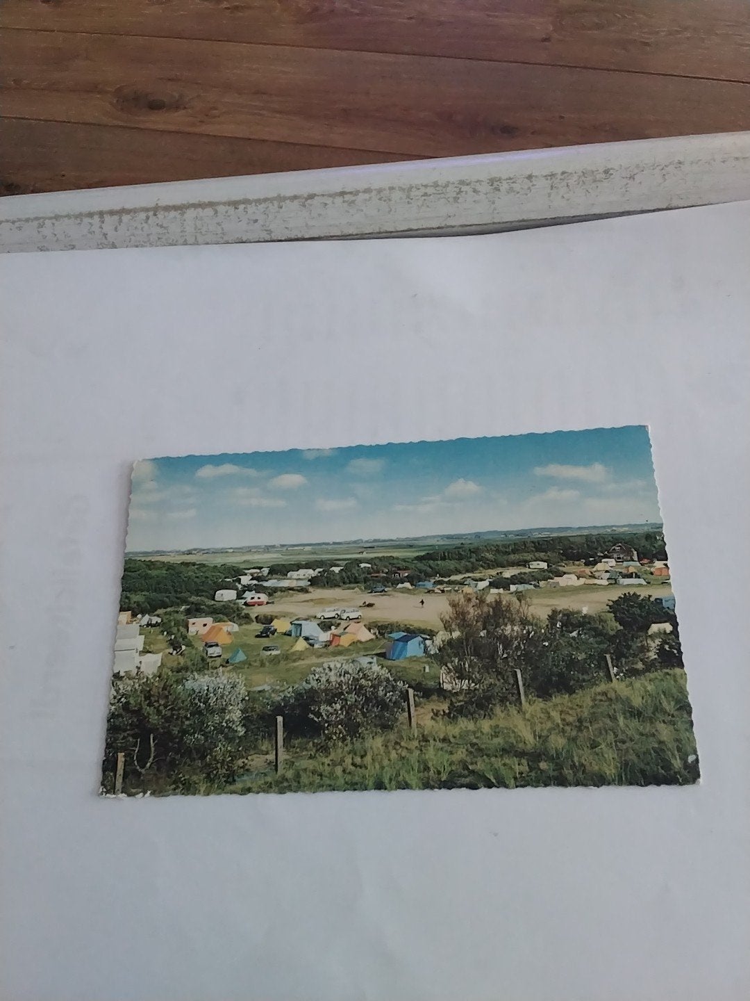 Oude Ansichtkaart Camping Jan de Wit Noordwijkerhout, Ophalen of Verzenden, 1960 tot 1980, Gelopen, Zuid-Holland
