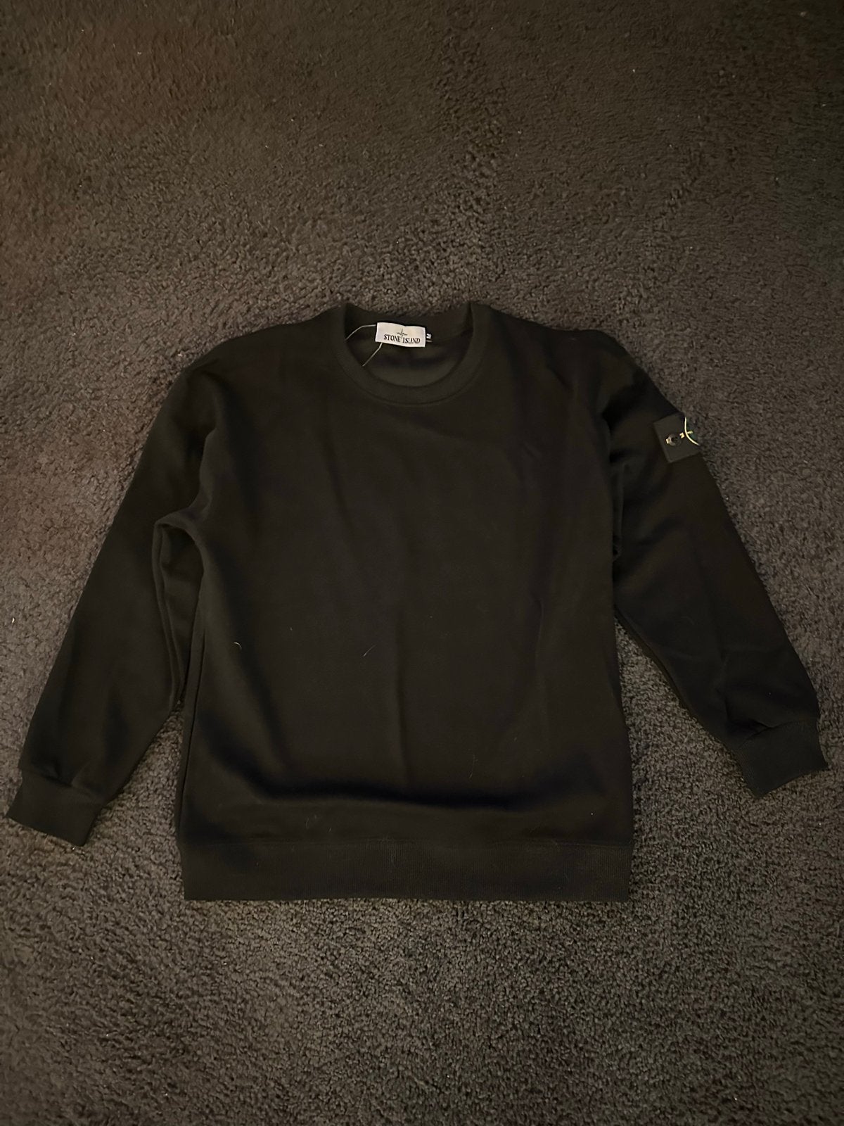 Stone Island sweater zwart - Maat M, Verzenden, Zo goed als nieuw, Maat 48/50 (M), Zwart
