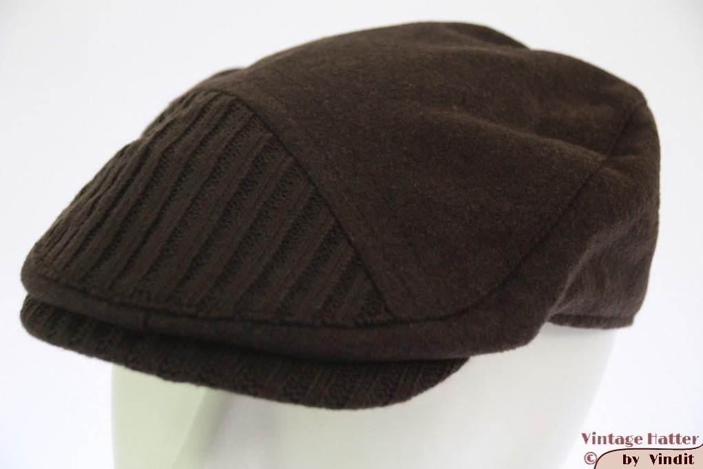 Flatcap Platte pet Hawkins bruin met geribde klep 59 en 60, Nieuw, Ophalen of Verzenden, Pet, 58 of 59 cm (L, 7¼ of ⅜ inch)