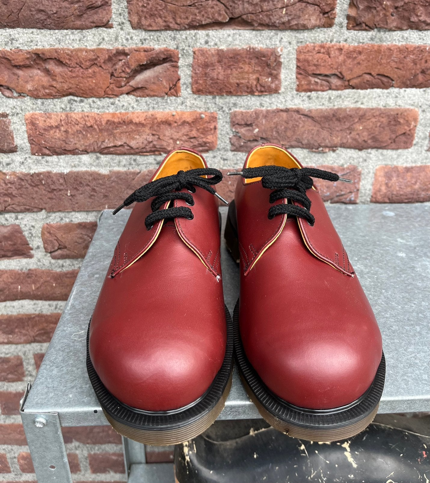 Dr. Martens 1926 MIE Steel toe cherry red maat Uk 4/ Eu 37, Dr. Martens, -, -, Lage of Enkellaarzen
