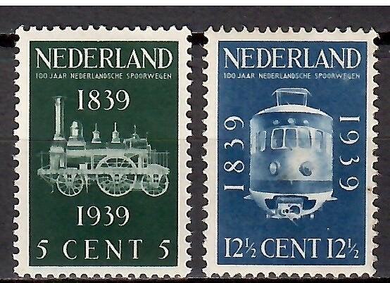 Nederland - NVPH 325-326** [1939], Postzegels en Munten, Verzenden, T/m 1940, Postfris