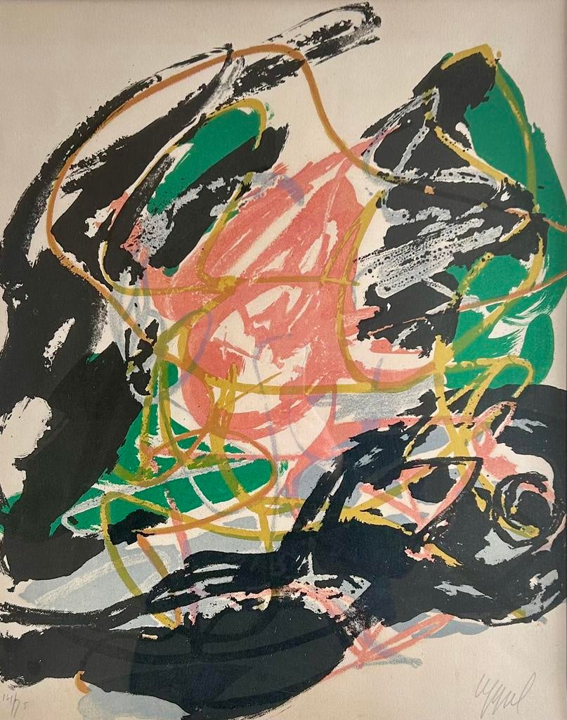 Karel Appel litho 14/75 gesigneerd, Ophalen