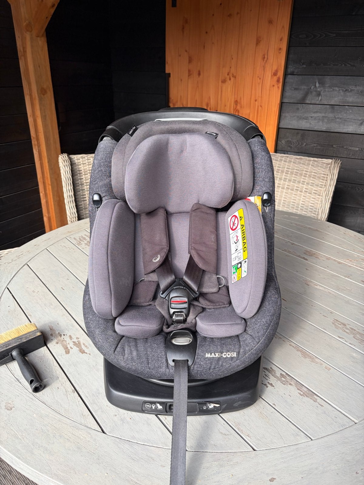 Maxi Cosi AxissFix Plus autostoel incl verkleiner.  Z.G.A.N, Gebruikt, 0 t/m 18 kg, Verstelbare rugleuning, Ophalen of Verzenden