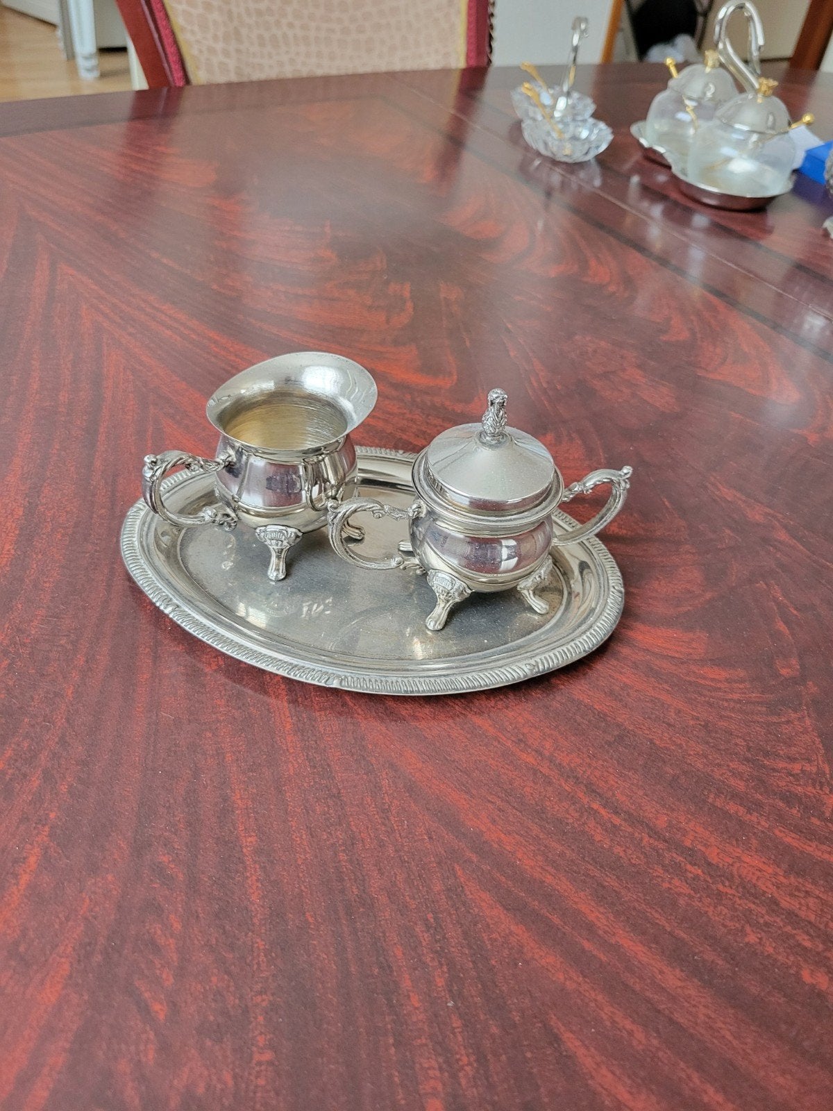 Nieuw verzilverde decoratie set, Ophalen of Verzenden
