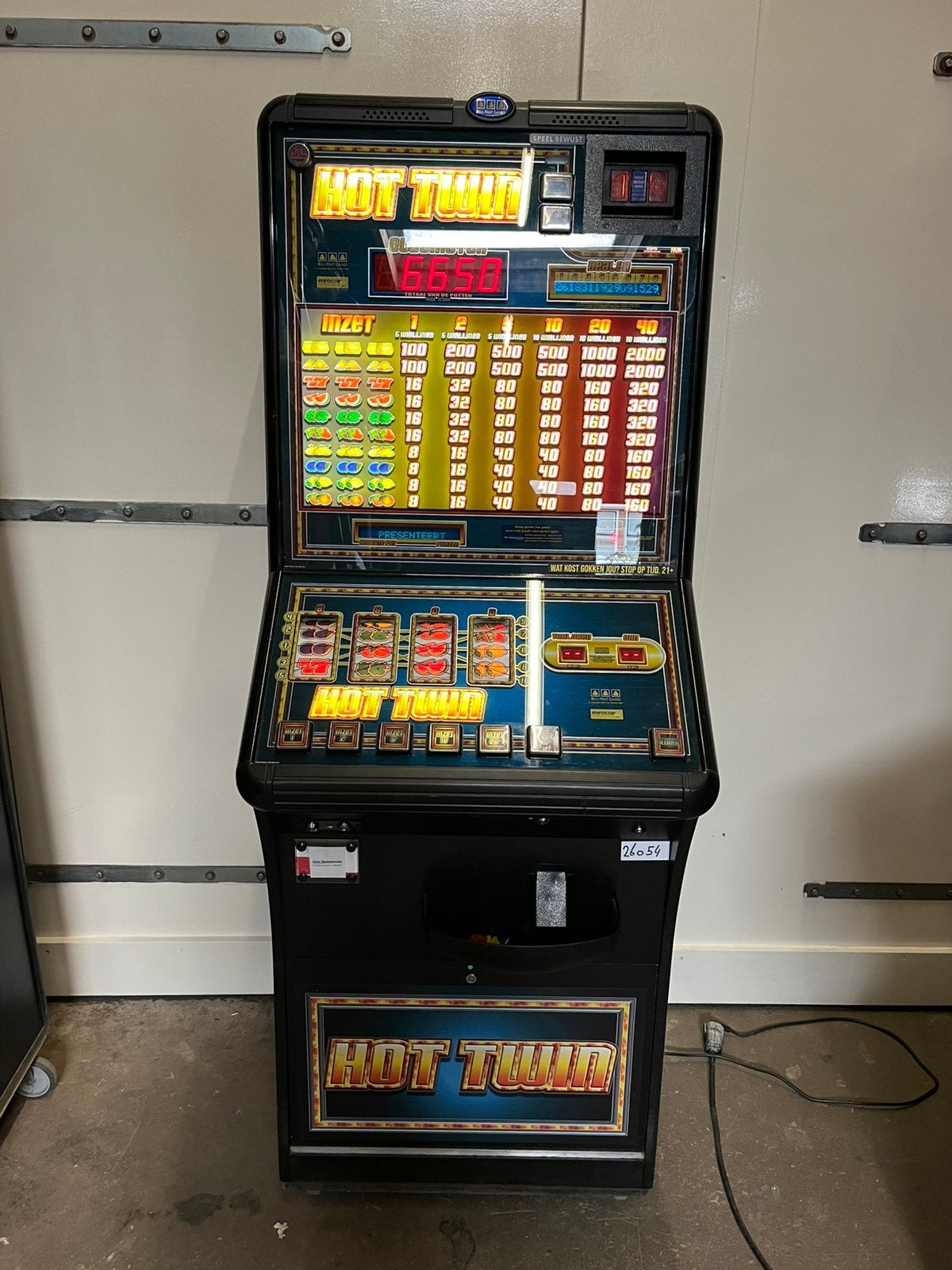 Te koop Hot Twin (Halversie)10.000 punten, Verzamelen, Automaten | Gokkasten en Fruitautomaten, Eismaspeelautomaten, Grote dijlakker 34