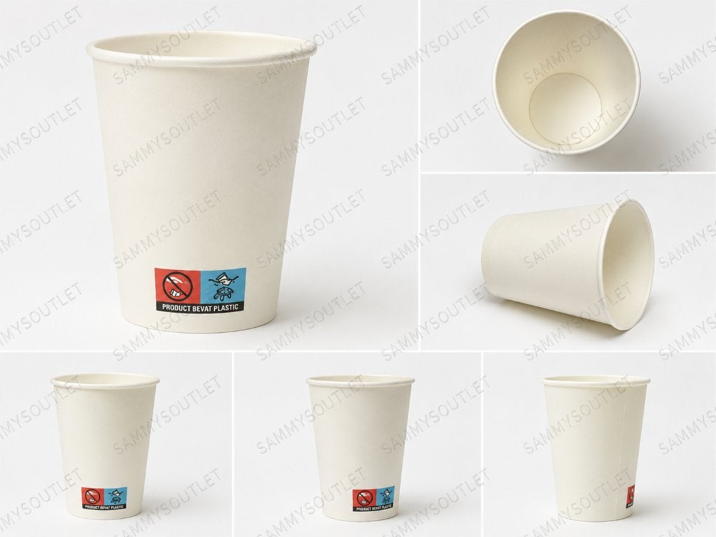 Witte papieren bekers / koffiebekers grote partij, Nieuw, Ophalen of Verzenden, Sammys outlet, Stationsweg 19 a
