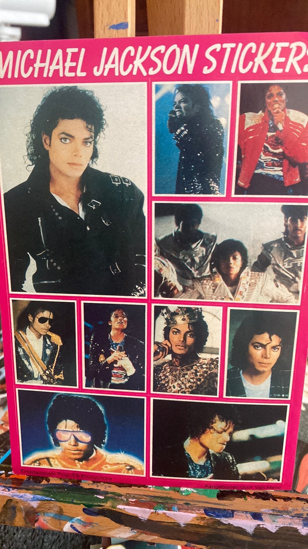 Stickers Michael Jackson, 10 stuks, Ophalen, Zo goed als nieuw