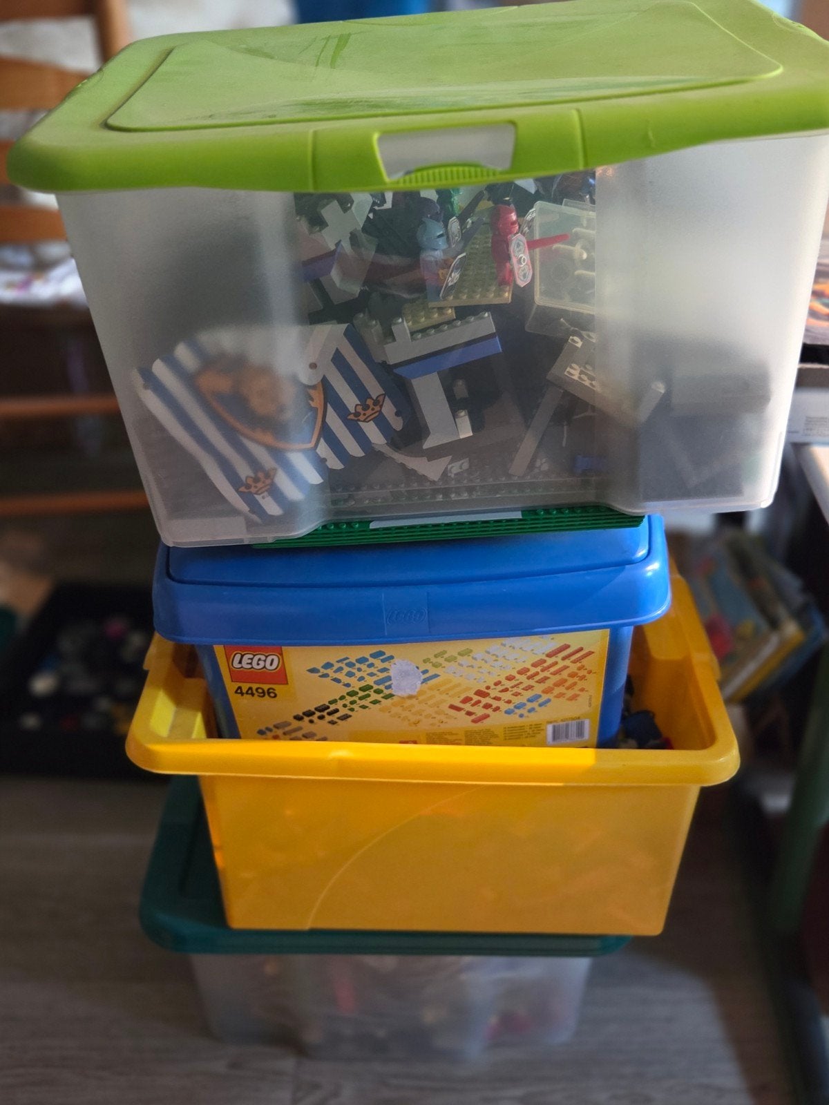 Gigantische veel oud lego, Ophalen
