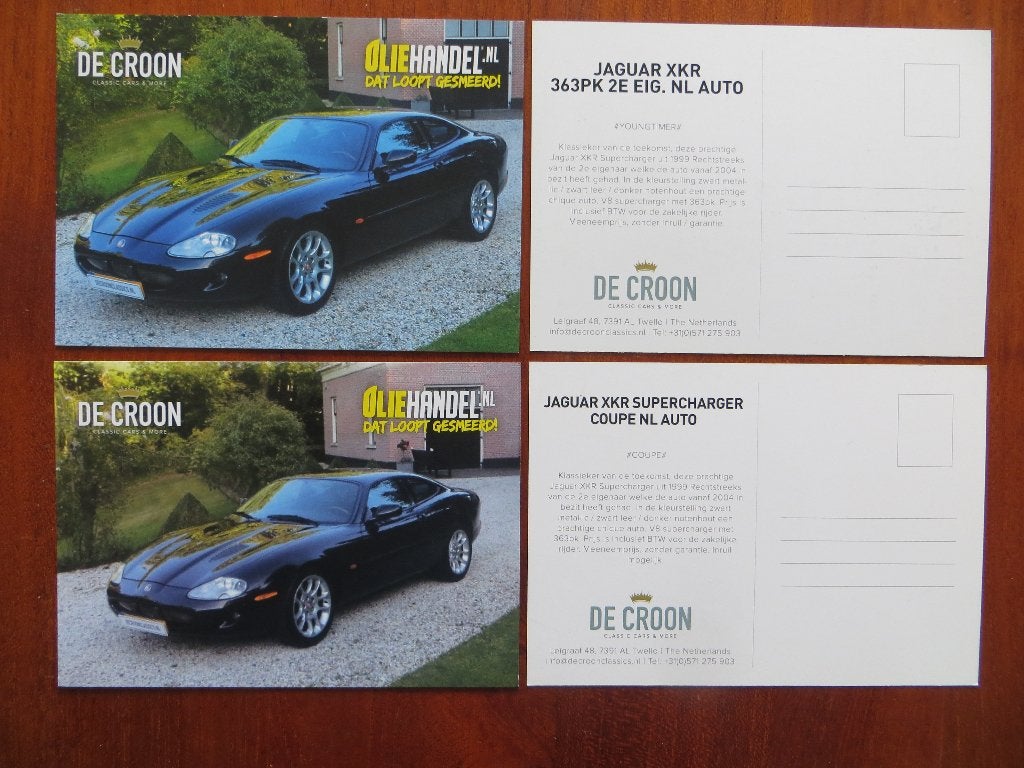 De Croon informatiekaart Jaguar XKR 363 pk / Supercharger, Boeken, Ophalen of Verzenden, Nieuw, Overige merken