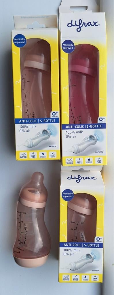 Difrax S-flesjes: 3 nieuw, 1 zo goed als nieuw, Ophalen, Overige typen