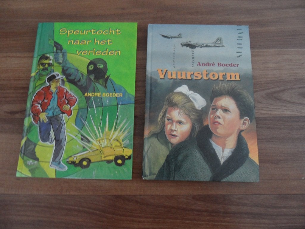 Speurtocht naar het verleden/Vuurstorm- André Boeder, Ophalen of Verzenden, Gelezen
