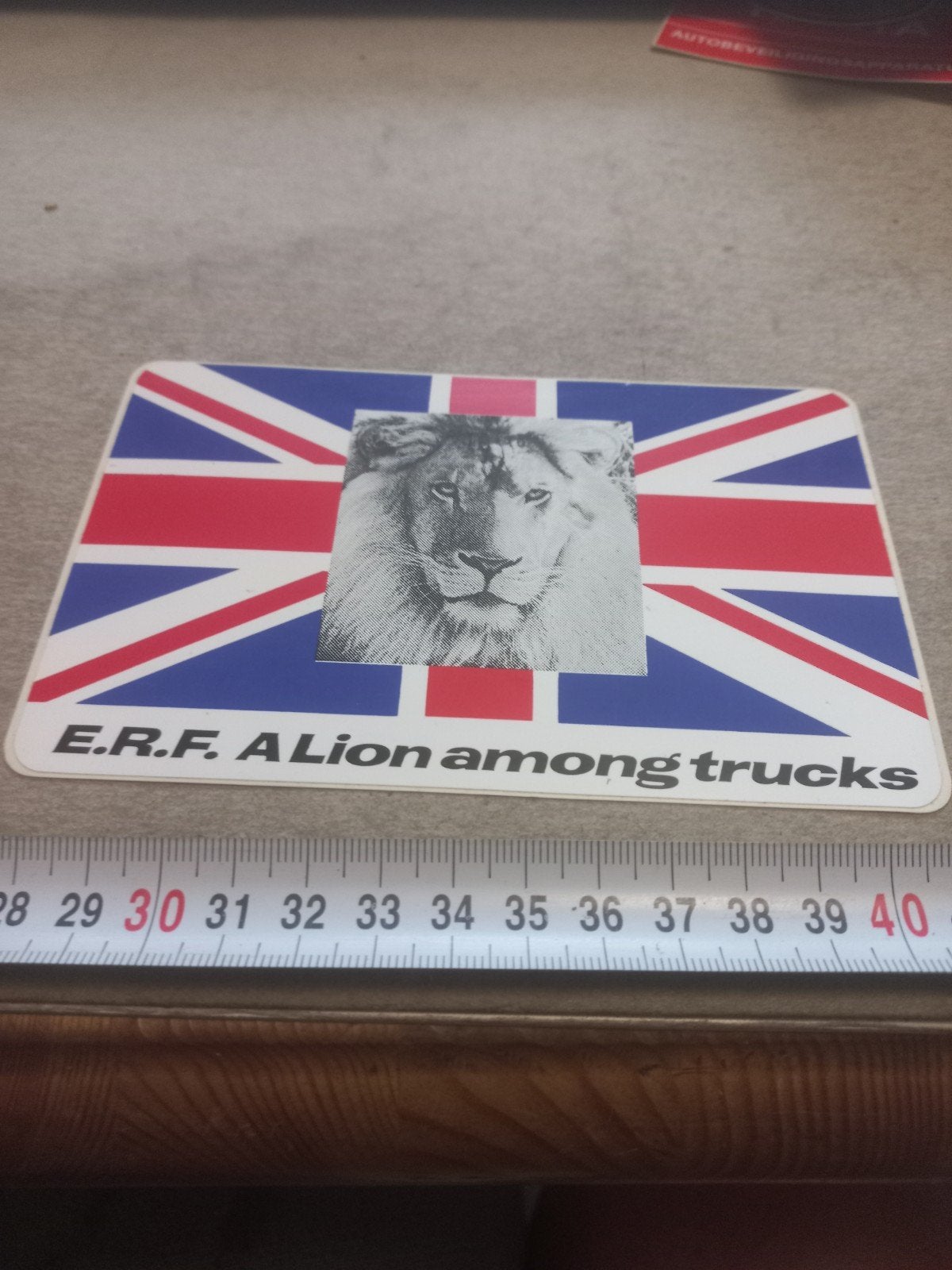 ERF A Lion Among Trucks Sticker - Union Jack, Ophalen of Verzenden