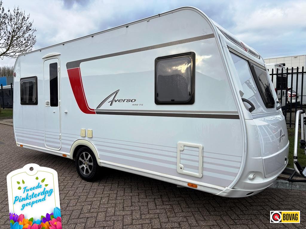 Bürstner Averso 490 TS met mover, Caravans en Kamperen, Caravans, Schokbreker, Rondzit, 5 tot 6 meter, Tot en met 4
