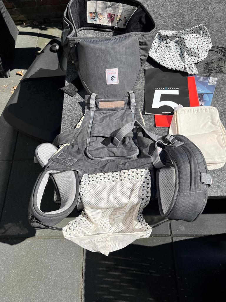 Pognae No.5 Hipseat Draagzak - Ergonomisch en Comfortabel, Overige merken, Gebruikt, Ophalen of Verzenden, Buik, Rug of Zij
