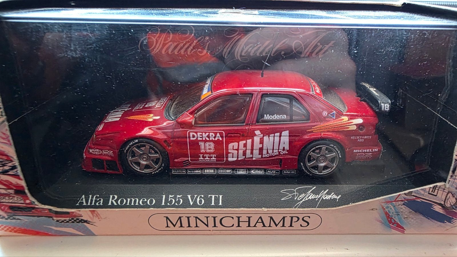 Minichamps Alfa Romeo 155 V6 TI DTM Modelauto, Hobby en Vrije tijd, Modelauto's | 1:43, Ophalen of Verzenden, Zo goed als nieuw