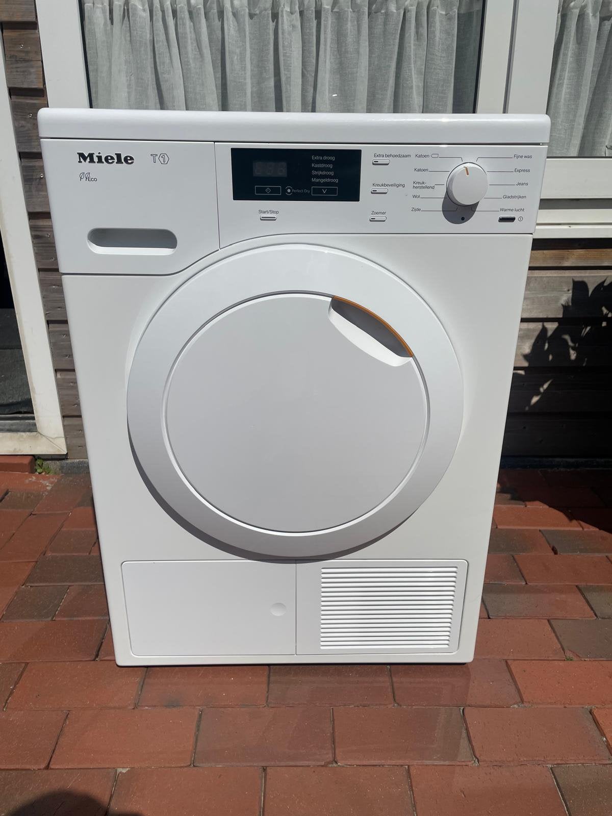 Miele warmtepomp droger 8 kilo, Witgoed en Apparatuur, Ophalen, 6 tot 8 kg, Overige typen, Voorlader