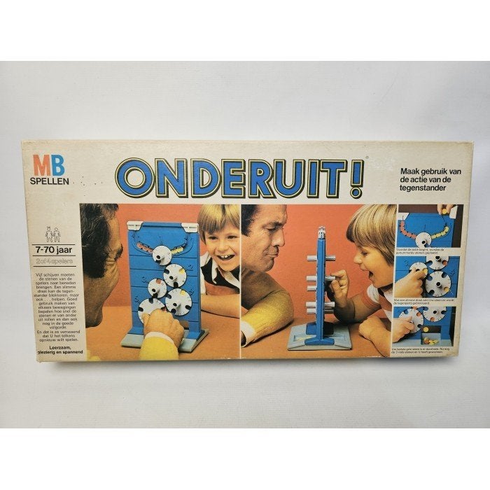 # Onderuit Vintage MB Spel, Hobby en Vrije tijd, Gezelschapsspellen | Bordspellen, Ophalen of Verzenden, Gebruikt