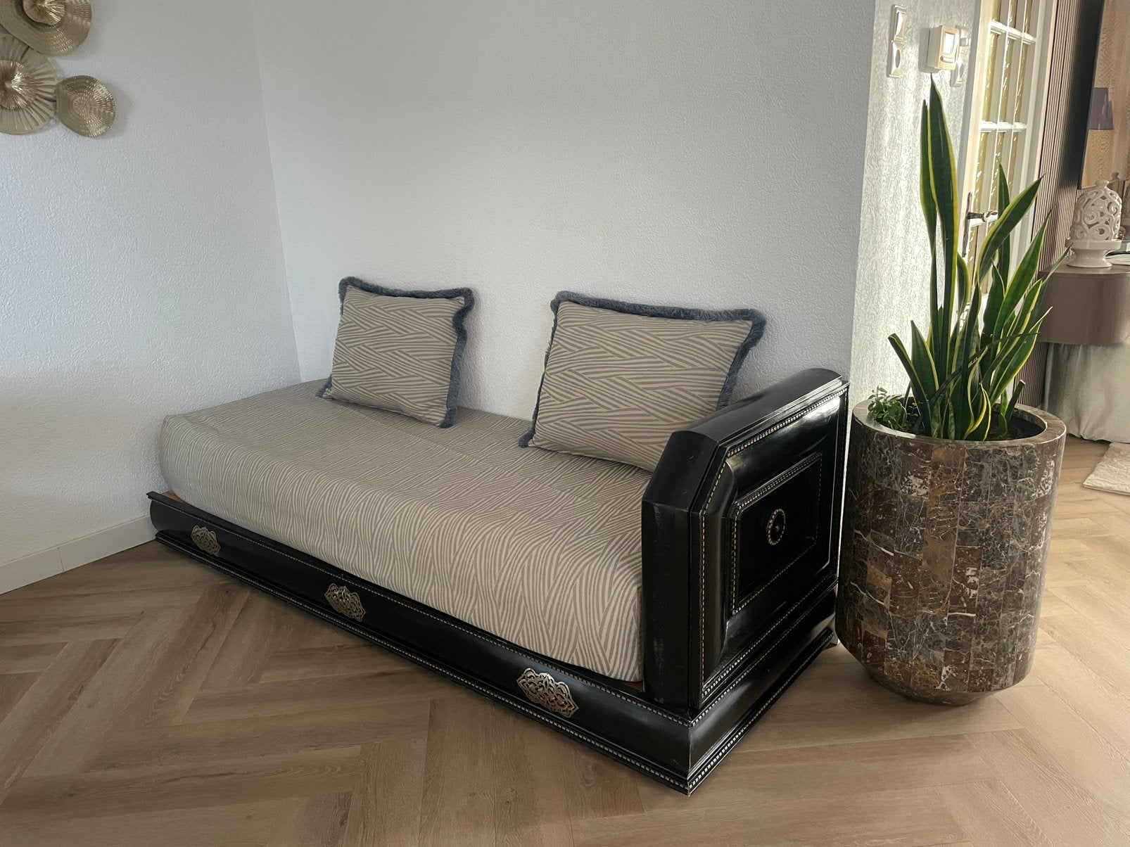 Mooie Marokkaanse bank Sedari te koop, Huis en Inrichting, Ophalen, Gebruikt, Hout
