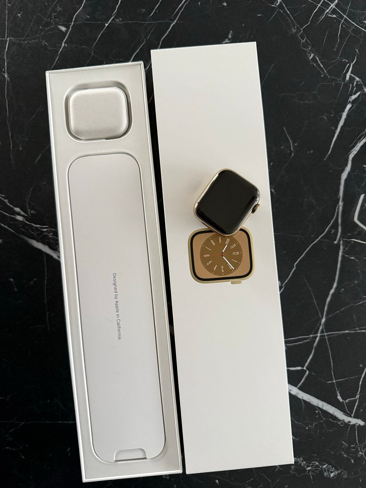 Apple Watch Series 8 Goud - Zo goed als nieuw, Ophalen of Verzenden, Zo goed als nieuw, Geel, IOS