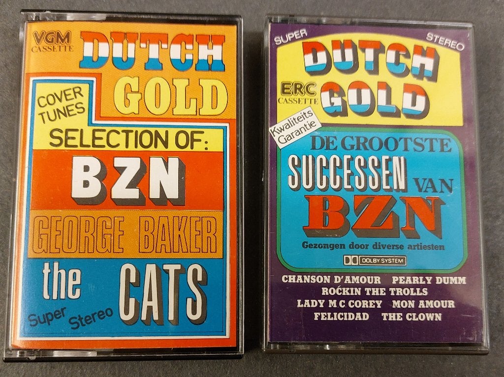 BZN The Cats George Baker set van 2 CASSETTES covers, Cd's en Dvd's, NvT, Voorbespeeld, Pop, NvT