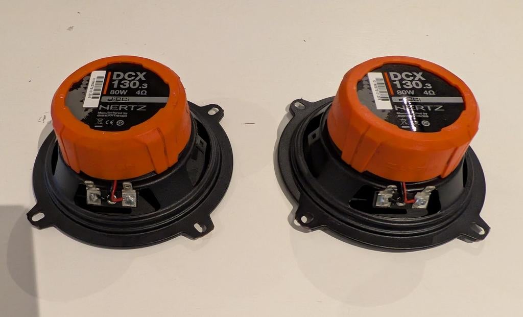 Hertz DCX 130.3 Auto Luidsprekers - 80W, 4 Ohm, Ophalen of Verzenden, Gebruikt