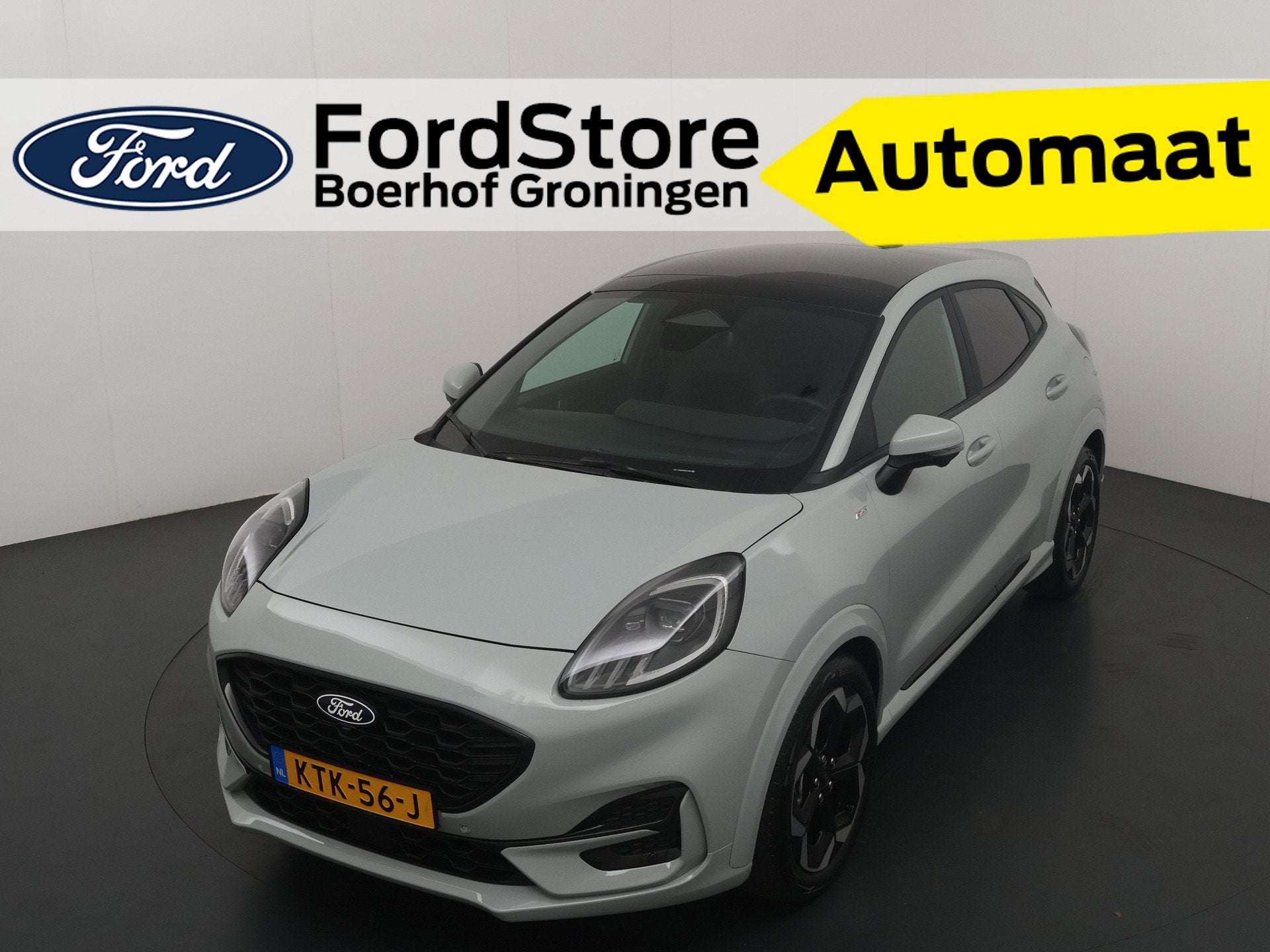 Ford Puma EcoBoost Hybrid 155PK ST-Line X | Winter Pack | Pa, Auto's, 12 maanden, Zwart, 1226 kg, Bedrijf