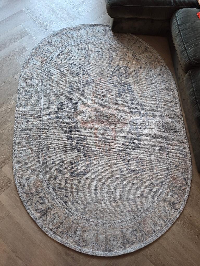 Vloerkleed ovaal vintage, Ophalen, Gebruikt, 150 tot 200 cm, 200 cm of meer