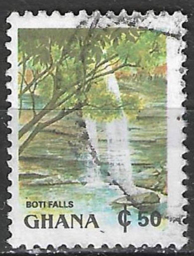 Ghana 1991 - Stampworld 1601 - Boti Falls (ST), Verzenden, Overige landen, Gestempeld