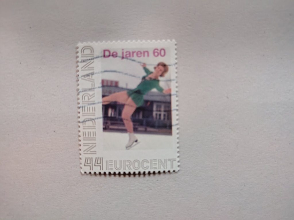 Persoonlijke postzegel de jaren 60 Sjoukje Dijkstra, Postzegels en Munten, Postzegels | Nederland, Verzenden, Na 1940, Gestempeld