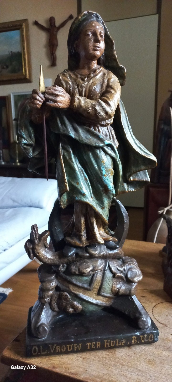 Maria Immaculata eind 19e eeuw Vlaanderen., Antiek en Kunst, Antiek | Religie, Ophalen of Verzenden