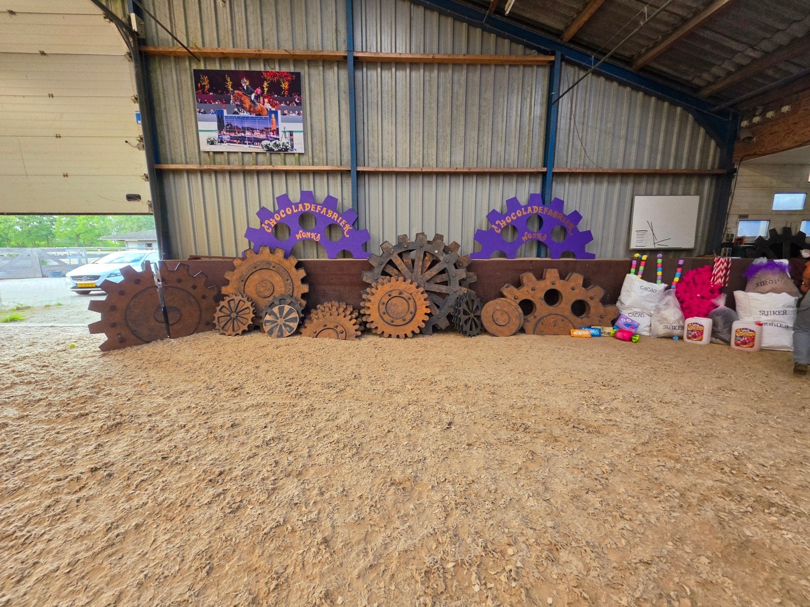 Wonka Chocoladefabriek Praalwagen Decoratie Set, Ophalen of Verzenden, Gebruikt, Versiering, Carnaval