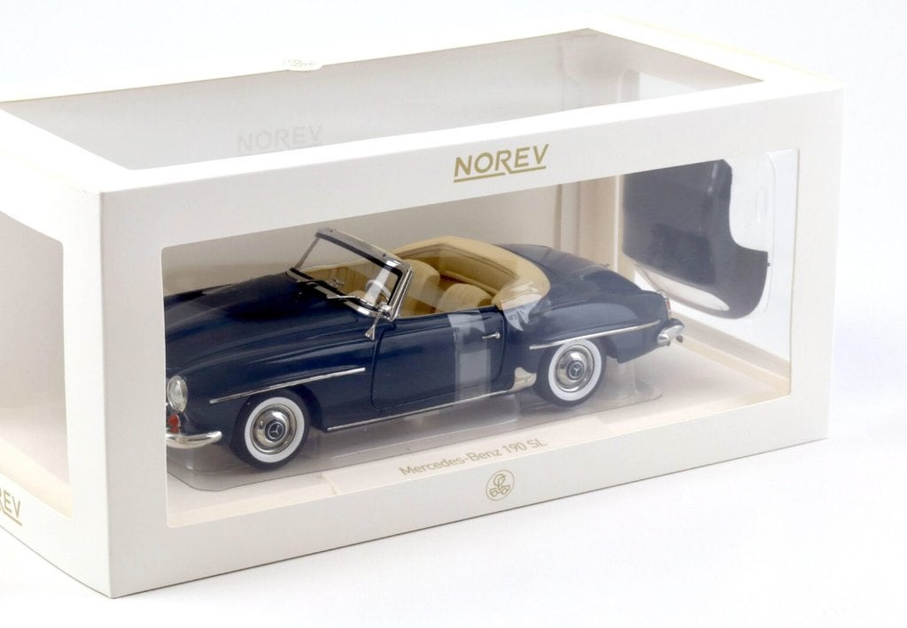 Mercedes Benz 190 SL '57 Blauw schaal 1/18 NOREV ref 183403, Hobby en Vrije tijd, Modelauto's | 1:18, Verzenden, Nieuw, Auto, Norev