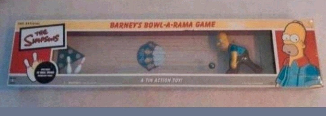 The Simpsons Barney's Bowl-A-Rama Game - Tin Toy Collectible, Ophalen of Verzenden