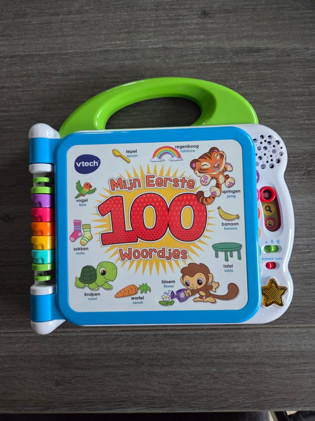 VTech Mijn Eerste 100 Woordjes interactief boek, Kinderen en Baby's, Ophalen, Zo goed als nieuw, 6 maanden tot 2 jaar