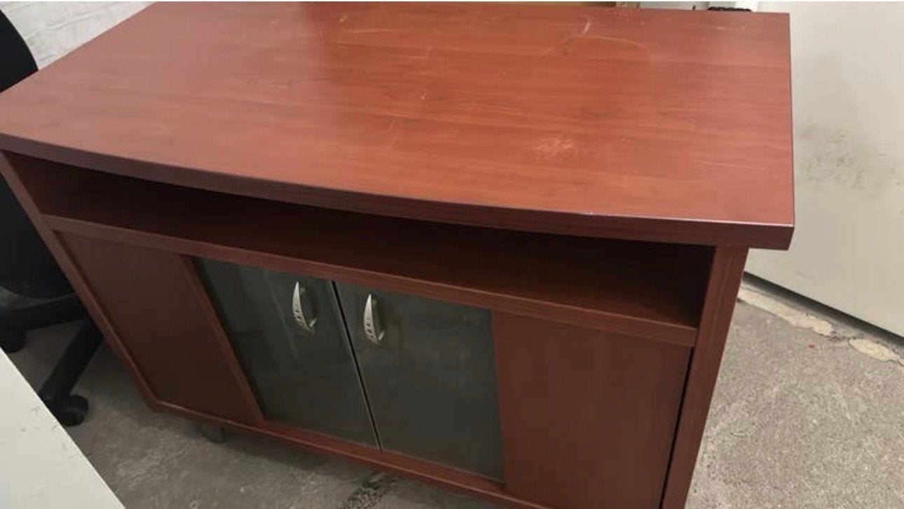 Houten TV-meubel, Ophalen, Gebruikt, 100 tot 150 cm, Minder dan 100 cm