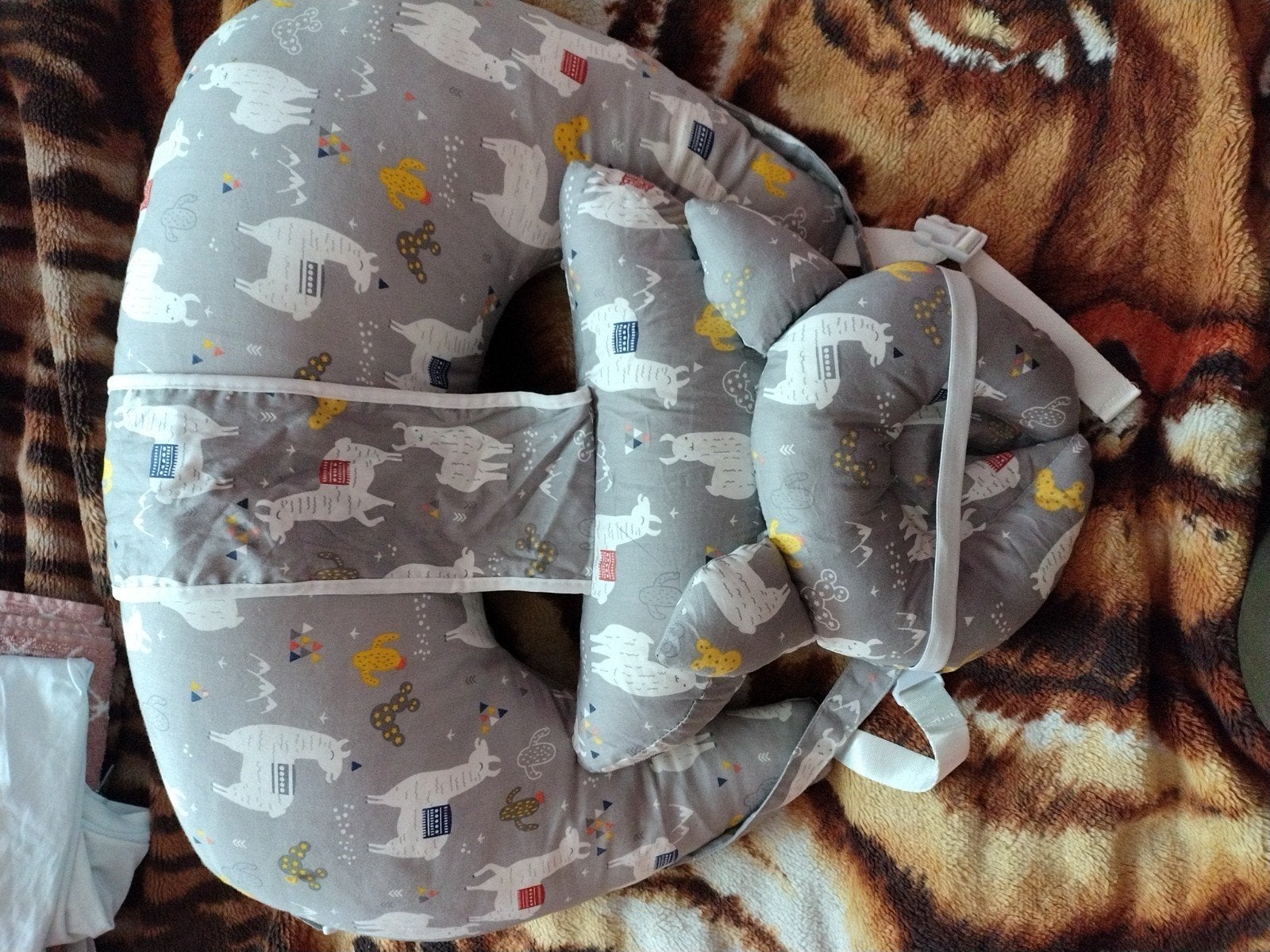 Voedingskussen met babyhoofdkussen en ondersteuning, Ophalen of Verzenden, Nieuw