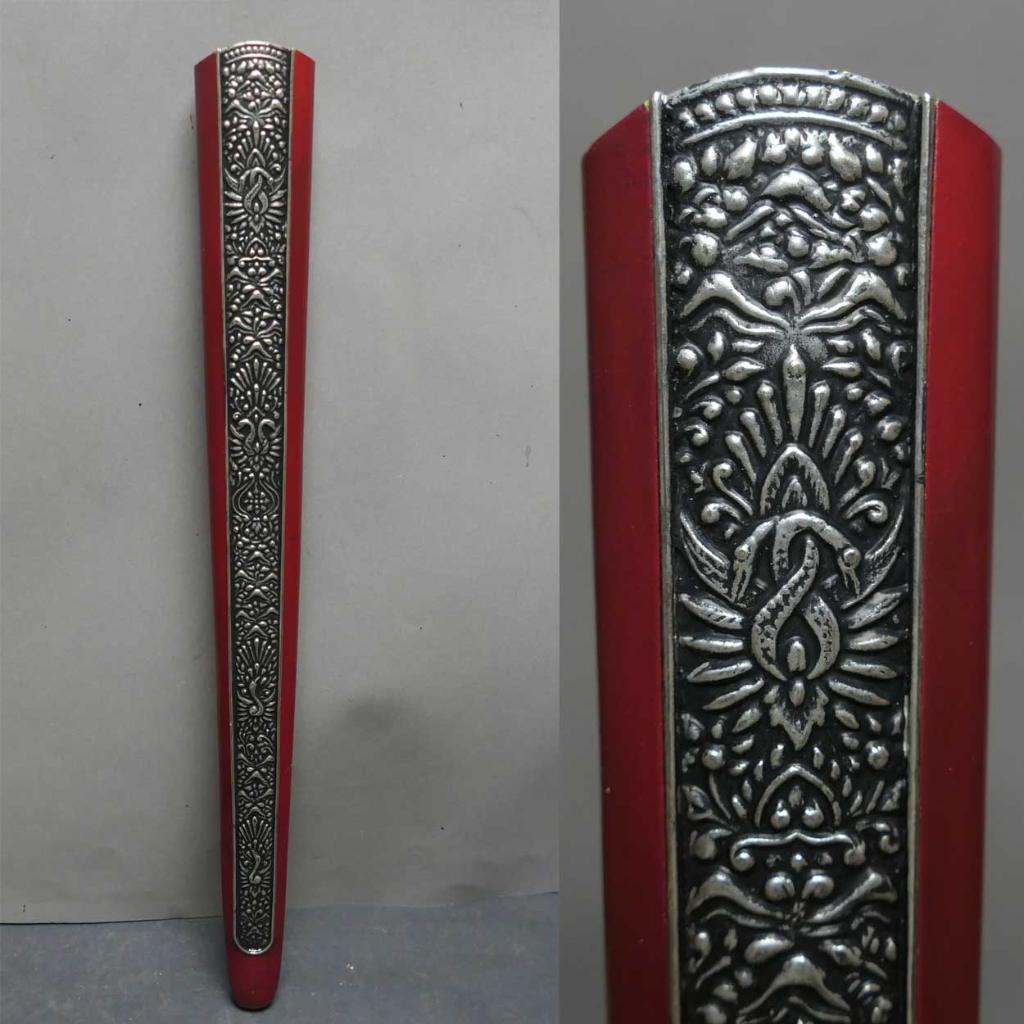 Pendok Slorok Merah OS3 Overschede Keris Yogyakarta Java, Antiek en Kunst, Ophalen of Verzenden